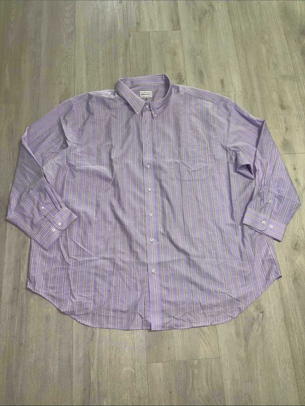 🔥BUNDLESALE Men's 22 30/0 Tall Kings Court Stripe Button-Down Dress Shirt